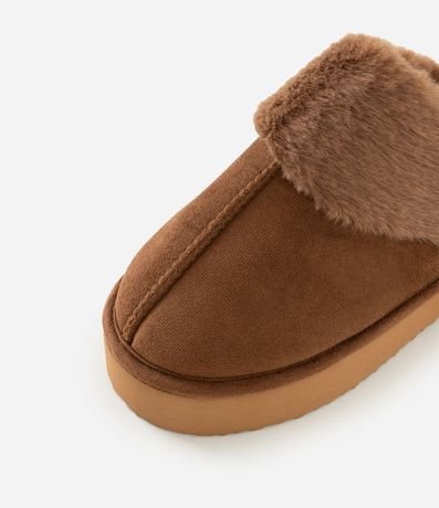 Pantufla Abierta con Suela Alta en Poliéster 5