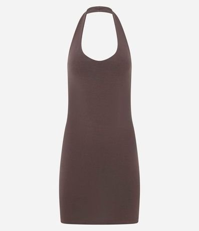 Vestido Corto en Algodón en Frente Unica 5