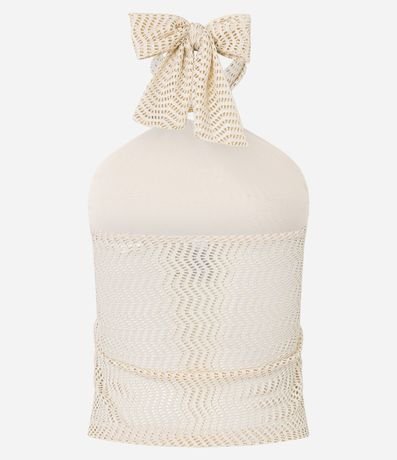 Blusa Frente Única con Adornos y Textura 3