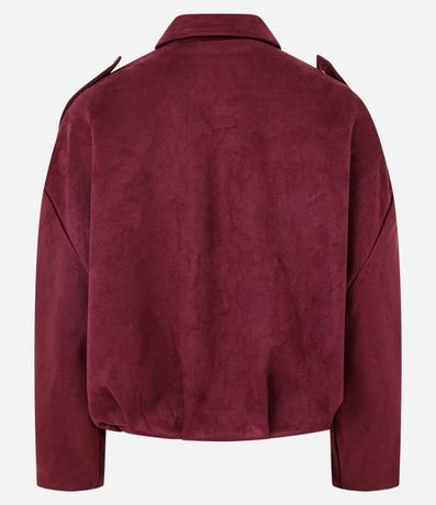 Campera Bomber Gamuza con Cuello Clásica 8