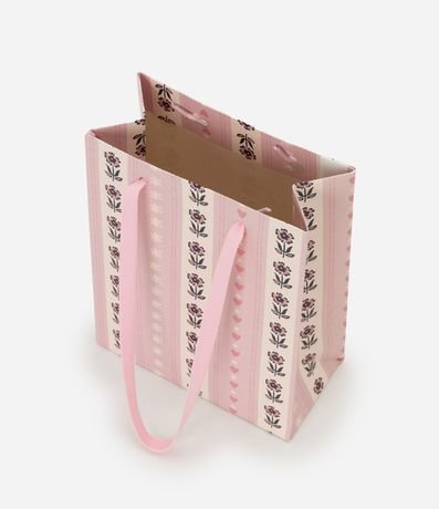 Bolsa de Regalo Pequeña con Estampa de Rosas y Corazones 3