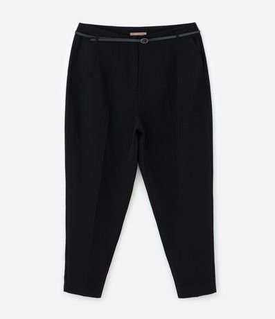Pantalón carrot Sastre con Cinturón y Bolsillos Curve y Plus Size 5