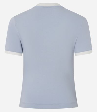 Blusa en Algodón con Contraste y Estampado Sportcore 6