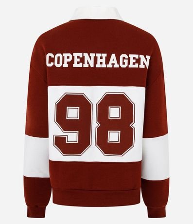 Saco Alargado en Algodón con Cuello Polo y Rayas 6