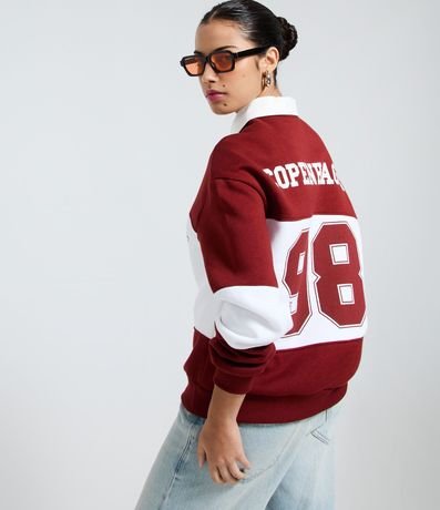 Saco Alargado en Algodón con Cuello Polo y Rayas 4