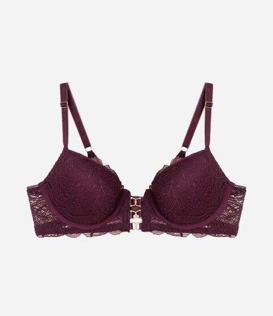 Soutien Media Taza en Encaje Floral con Copa 5