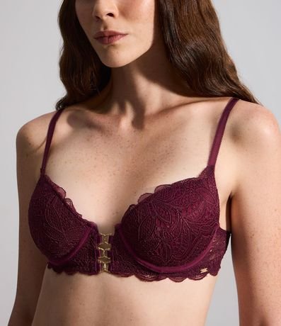 Soutien Media Taza en Encaje Floral con Copa 4