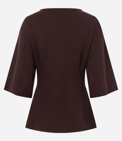 Blusa Over en Modal con Pliegues Laterales 4