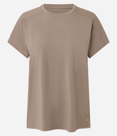 Remera Regular con Abertura en la Espalda