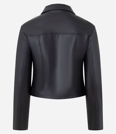 Campera corta en PU con Cremallera Doble Carrito 2