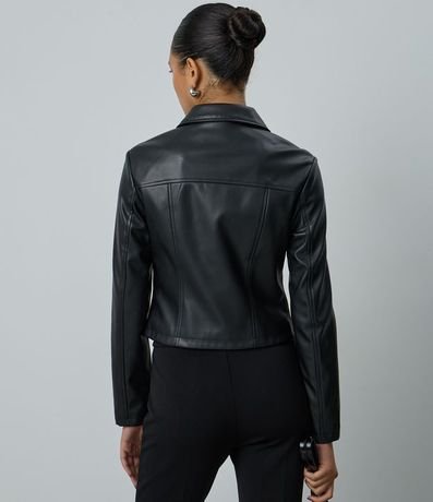 Campera corta en PU con Cremallera Doble Carrito 4
