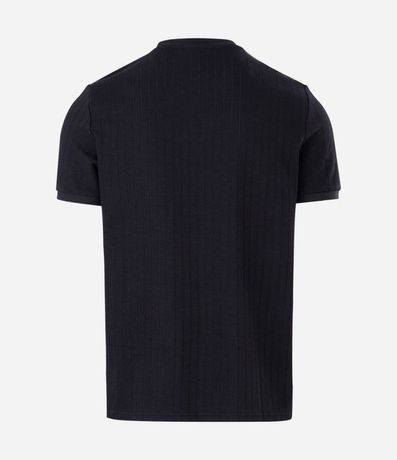 Remera Slim en Algodón con Textura Acanalada 6