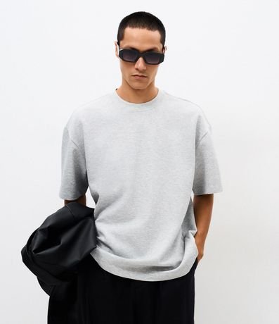 Remera Boxy Tech en Malla Pesada 2