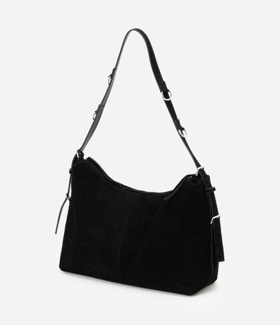 Bolsa Hobo en Cuero con Hebillas Metalizadas 9