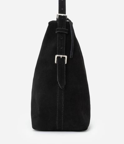Bolsa Hobo en Cuero con Hebillas Metalizadas 2