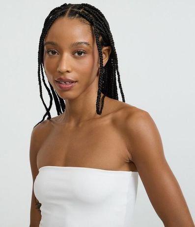 Blusa en Microfibra Sin Breteles con Fenda Lateral 4