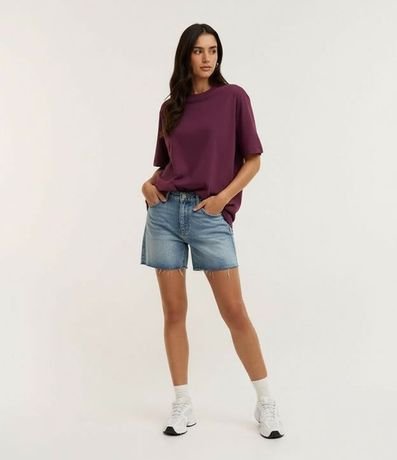 Remera Oversized en Algodón con Manga Corta 4