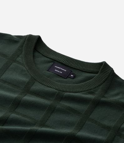 Suéter en Punto con Textura Cuadrilé 9