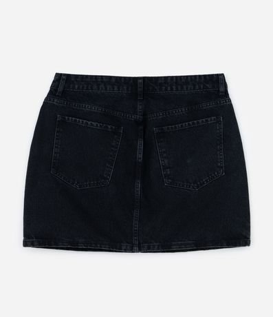 Pollera Corta en Jeans con Bolsillos Cargo Delanteros Curve & Plus Size 2