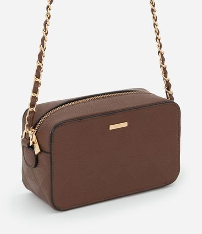 Cartera Transversal Pequeña en PU con Asa de Cadena