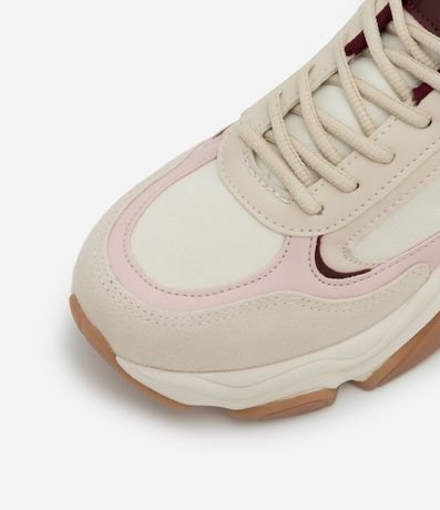 Championes Chunky en PU Texturizado con Cordón 4