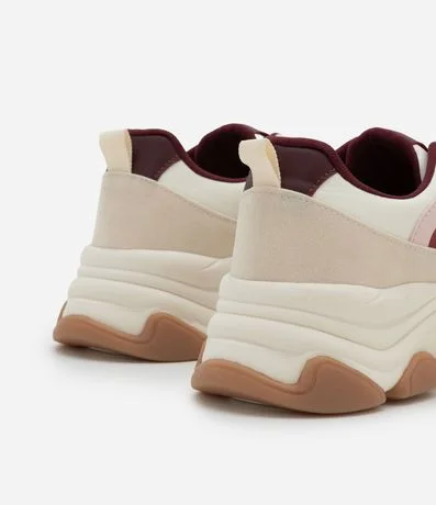 Championes Chunky en PU Texturizado con Cordón 5