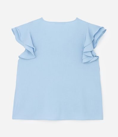 Blusa en Crepé con Volado en el Hombro Curve & Plus Size 6