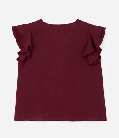 Blusa en Crepé con Volado en el Hombro Curve & Plus Size 4