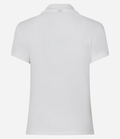 Blusa Polo en Piquet con Bordado de Lazo 3