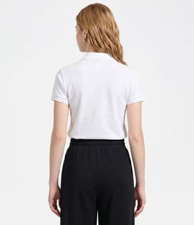 Blusa Polo en Piquet con Bordado de Lazo 3