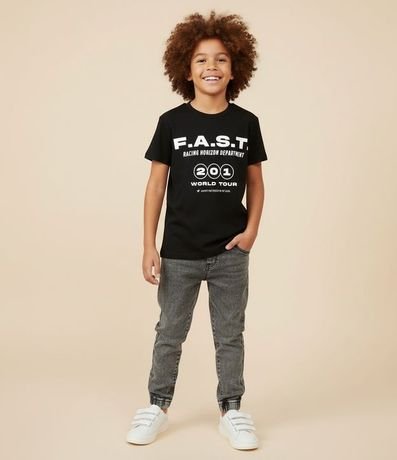 Pantalón Infantil Jogger en Jeans con Cintura Ajustable – Talle 5 a 14 años