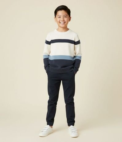 Pantalón Infantil Jogger en Jeans con Cintura Ajustable – Talle 5 a 14 años