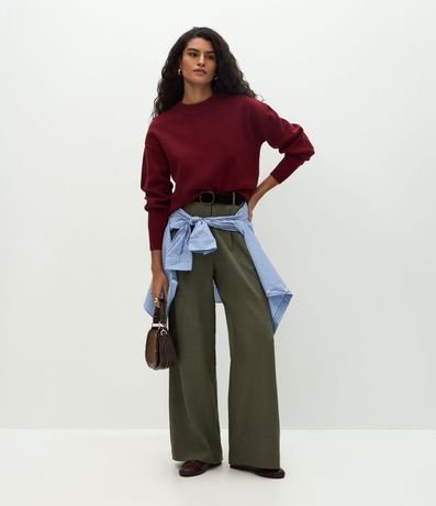 Buzo Suéter en Tricot con Puño Ajustado 2