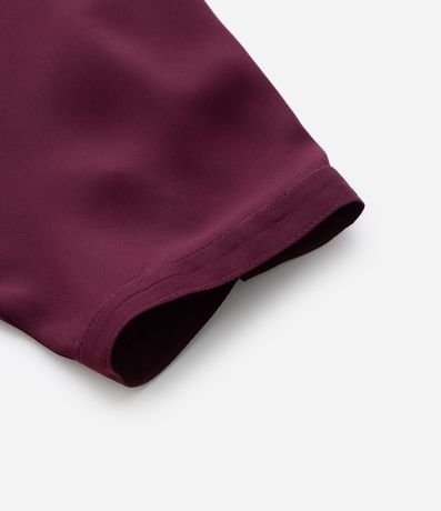 Blusa Bata en Crepé con Manga 3/4 y Franzidos Curve & Plus Size 8