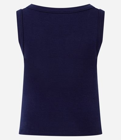 Blusa sin Manga con Escote Canoa 5