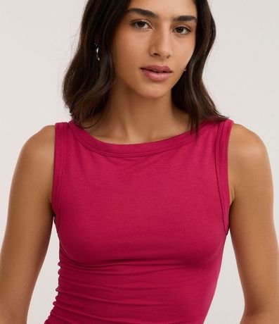 Blusa sin Manga con Escote Canoa 3