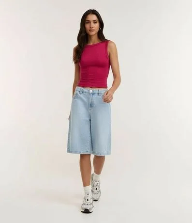 Blusa sin Manga con Escote Canoa 4