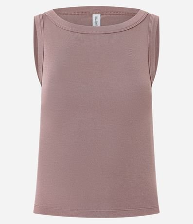 Blusa sin Manga con Escote Canoa 4
