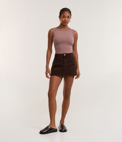 Blusa sin Manga con Escote Canoa 2