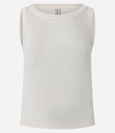 Blusa sin Manga con Escote Canoa 4