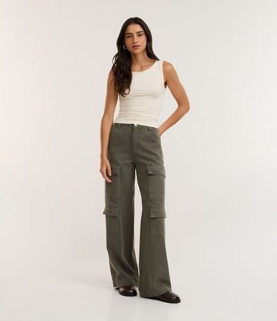 Blusa sin Manga con Escote Canoa 2