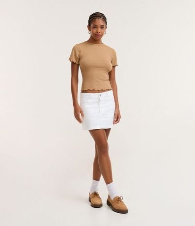 Blusa Manga Corta con Cuello Redondo 2