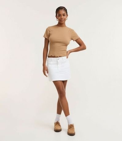 Blusa Manga Corta con Cuello Redondo 4