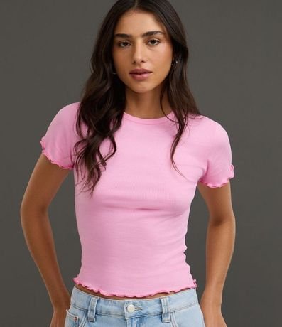 Blusa Manga Corta con Cuello Redondo 4