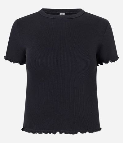 Blusa Manga Corta con Cuello Redondo 4