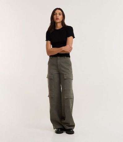 Blusa Manga Corta con Cuello Redondo 2