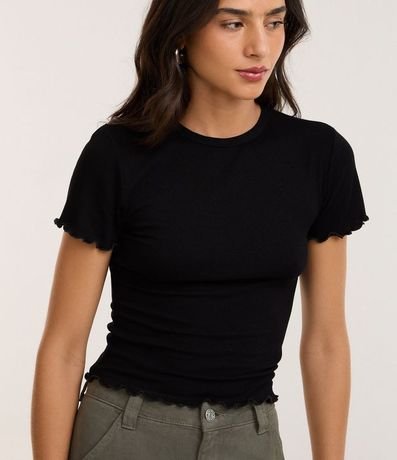 Blusa Manga Corta con Cuello Redondo 3