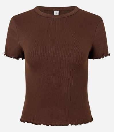 Blusa Manga Corta con Cuello Redondo 7