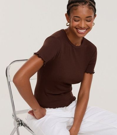 Blusa Manga Corta con Cuello Redondo 5