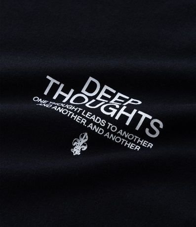 Remera Relaxed en Algodón con Estampa Lettering Estatua 8